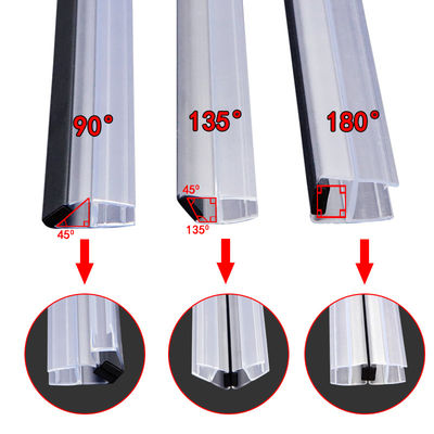 μαγνητική λουρίδα πορτών ντους PVC 180° 10mm με την αντίσταση γήρανσης