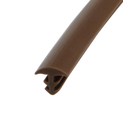 Στερεός τοξοειδής 8*2mm πολύχρωμος λουρίδων σφραγίδων πορτών PVC τύπων αυλακώσεων που υποστηρίζεται