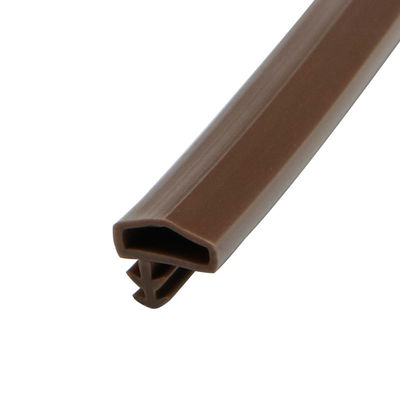 Δευτερεύον αυλάκι Weatherstrip πορτών PVC λουρίδων σφραγίδων πορτών cOem το ξύλινο δακτυλογραφεί διαμορφωμένη