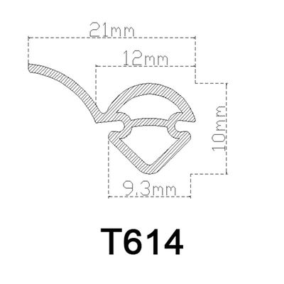 λαστιχένια λουρίδα PVC 12*10mm για την αντίσταση ηλικίας πορτών αργιλίου