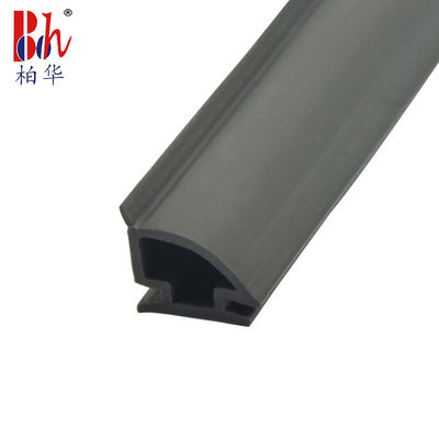 λαστιχένια λουρίδα TPE PVC 12.5*10mm εναντίον της σύγκρουσης για το μαύρο χρώμα πορτών ολίσθησης