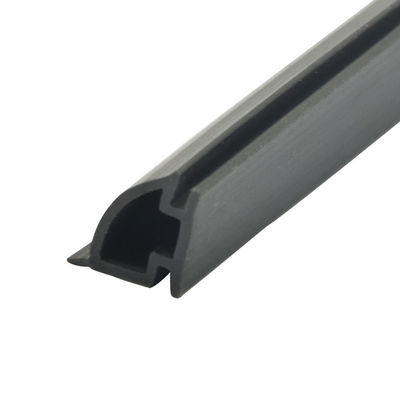 λαστιχένια λουρίδα TPE PVC 12.5*10mm εναντίον της σύγκρουσης για το μαύρο χρώμα πορτών ολίσθησης