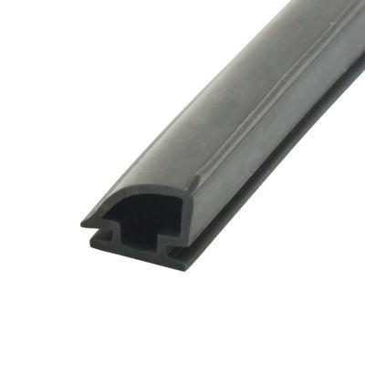 λαστιχένια λουρίδα TPE PVC 12.5*10mm εναντίον της σύγκρουσης για το μαύρο χρώμα πορτών ολίσθησης